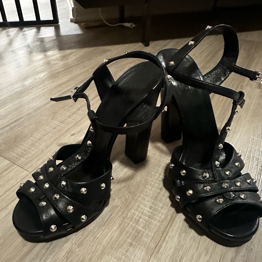 Gucci Melville studded bootie sandal heel